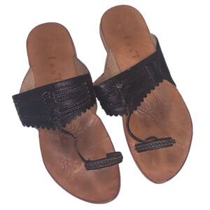 𝅺ON You a feet Leather Flip Flop Thong Sandals Shoes